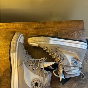 Converse Beige High-Top Sneakers